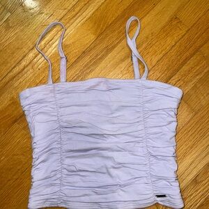 Lavender Ruched Women's Top